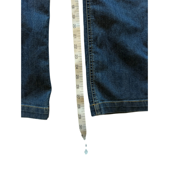 Women's Chico's Platinum Denim Jeans Size 3R US Size 16 Blue Stretch Faded Look - Picture 11 of 12